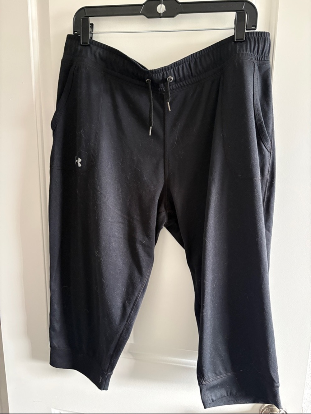 Under Armour Black 3/4 Length Joggers with Drawstring
